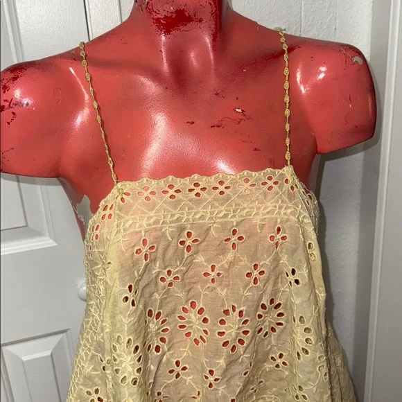 Free People eyelet cami top shirt blouse - Picture 3 of 5